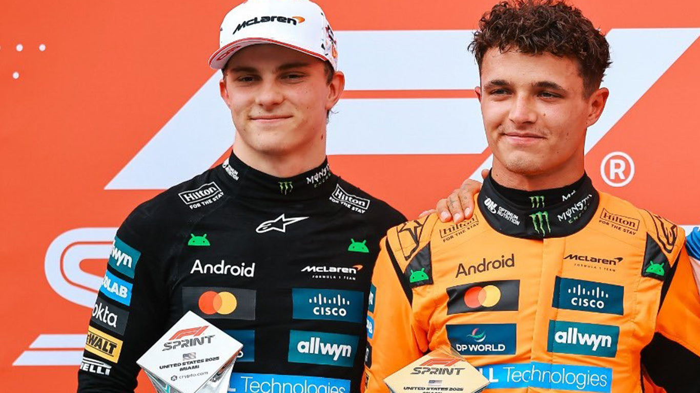 LANDO NORRIS WINS MIAMI F1 SPRINT IN ALPINESTARS 1-2