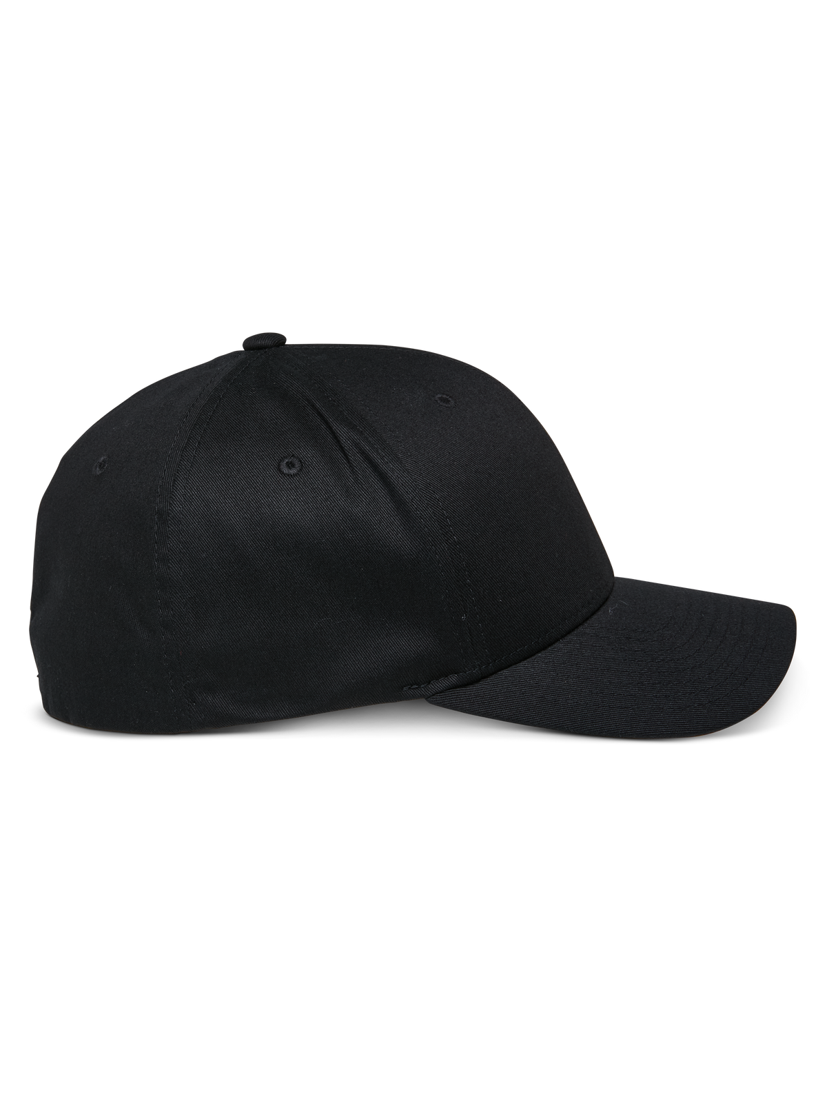 Alpinestars Share Keps, baseballkeps med böjd skärm, svart, sidoprofil, strukturerad krona, casual motorsport-inspirerade sportkläder