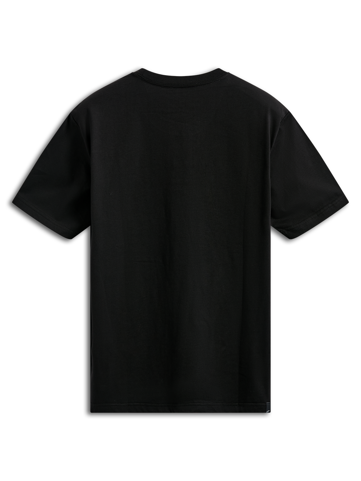 Alpinestars Noka CSF Tee, kortärmad t-shirt, svart, baksida, enfärgad, avslappnade motorsport-inspirerade sportkläder