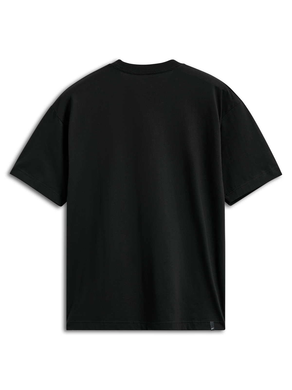 Alpinestars Ellipsoid CSF Tee, kortärmad t-shirt, svart, vy bakifrån, stilren design med liten logotypetikett i nederkanten, casual motorsport-streetwear