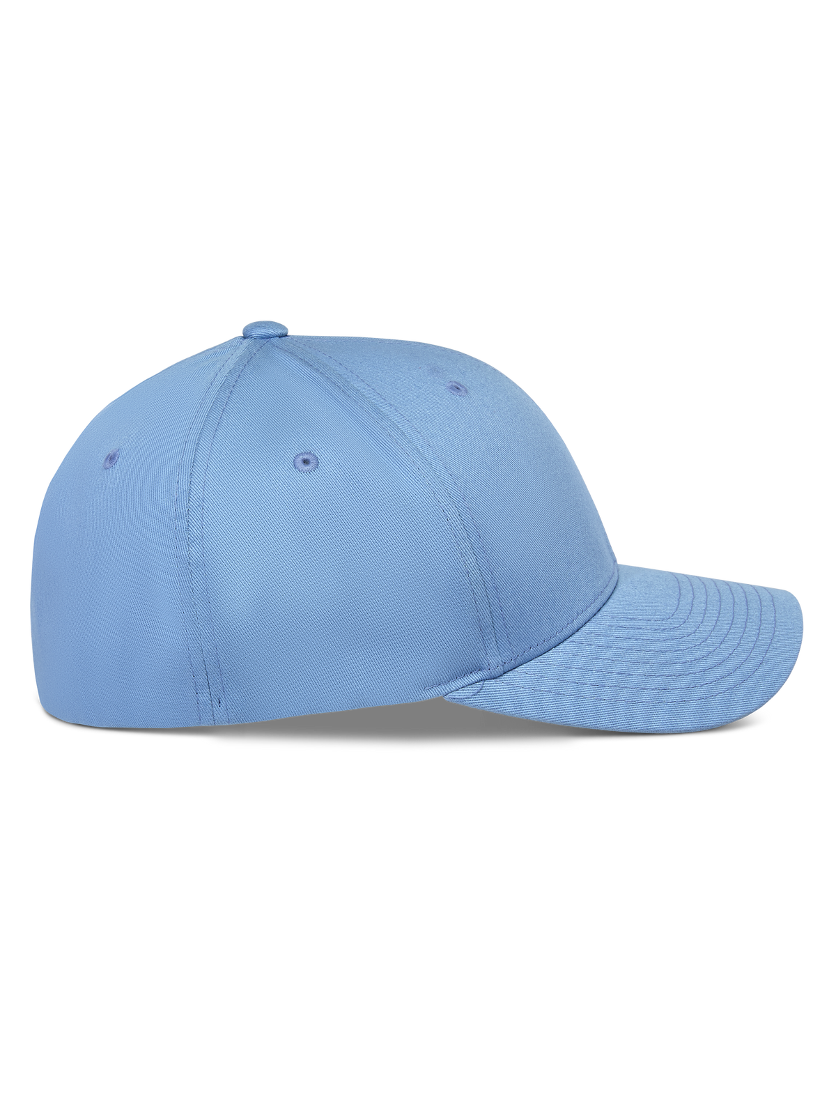 Alpinestars Pivot Hat, blå, sidoprofil av en strukturerad baseballkeps med böjd skärm, konstruktion i bomullstwill, vardaglig sportaccessoar