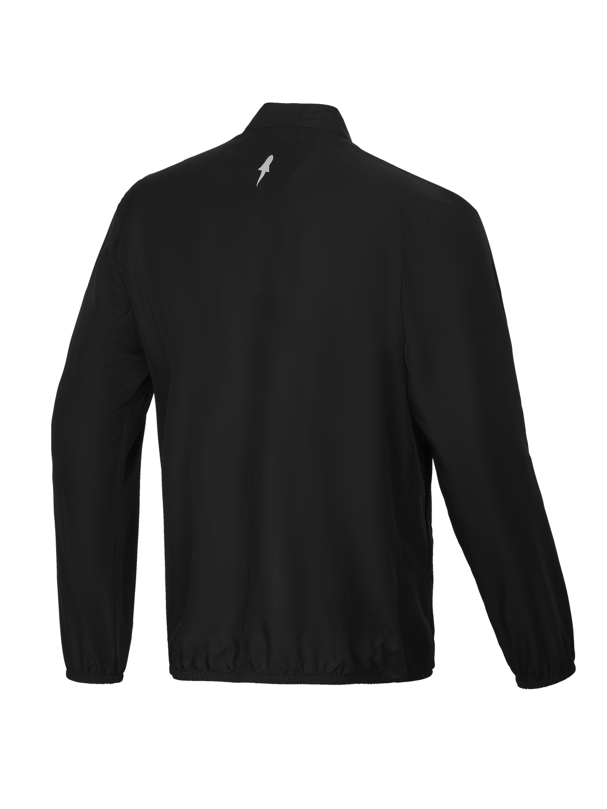 Alpinestars A-Aria vindjacka, cykeljacka för herrar, baksida i svart med ståkrage och reflekterande logotypdetalj