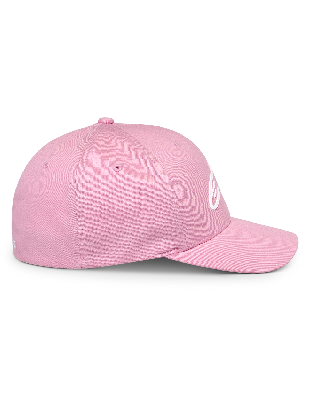 Alpinestars Ageless Multi Hat, rosa baseballkeps, sidoprofil, böjd skärm och strukturerad krona, vit 3D Astars-logotyp, avslappnad motorsport-inspirerad streetwear