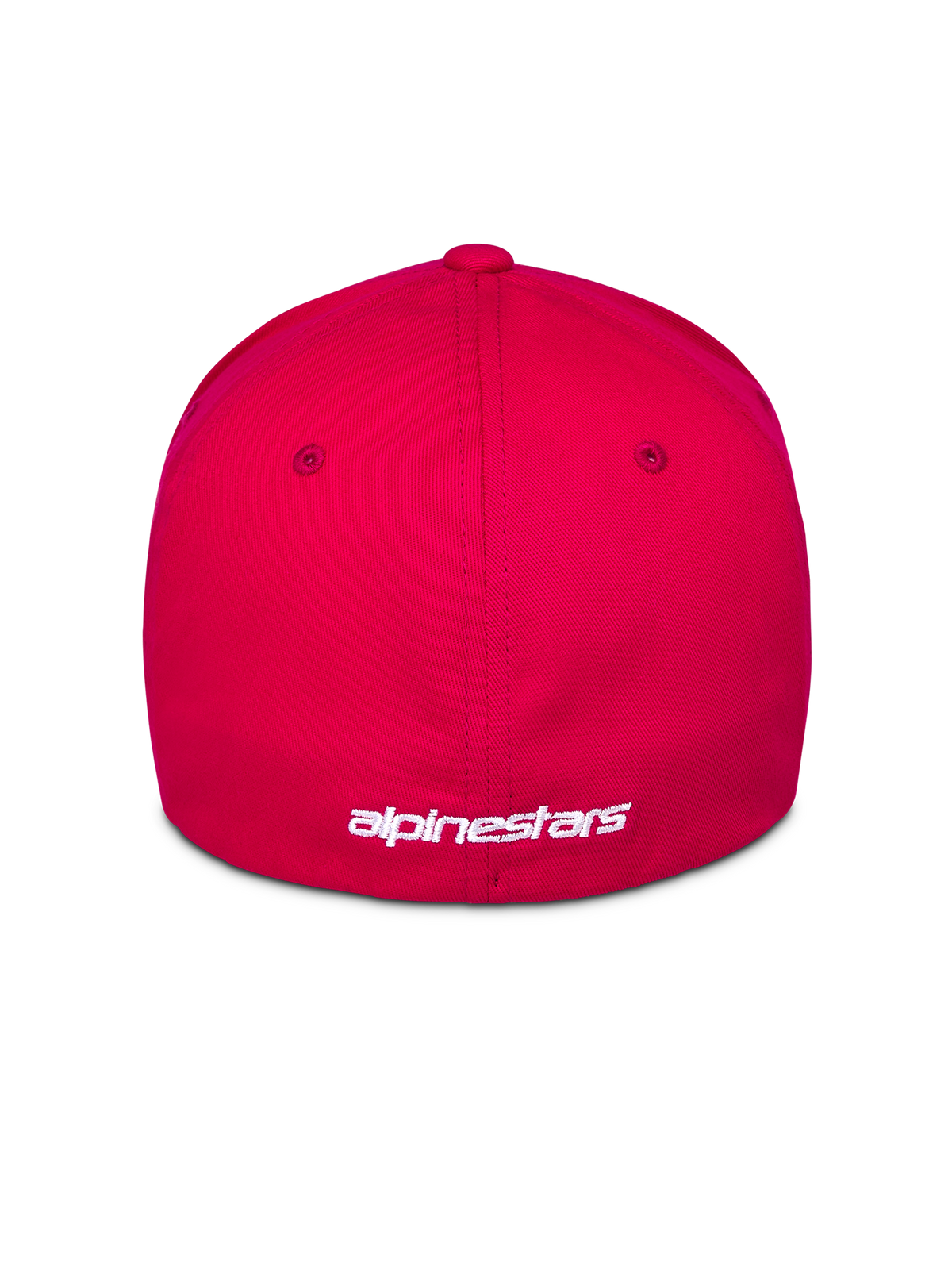 Alpinestars Corp Shift Multi Keps, röd, baksida med vit broderad logotyp, flex-back-design, vardagliga motorsport-inspirerade sportkläder