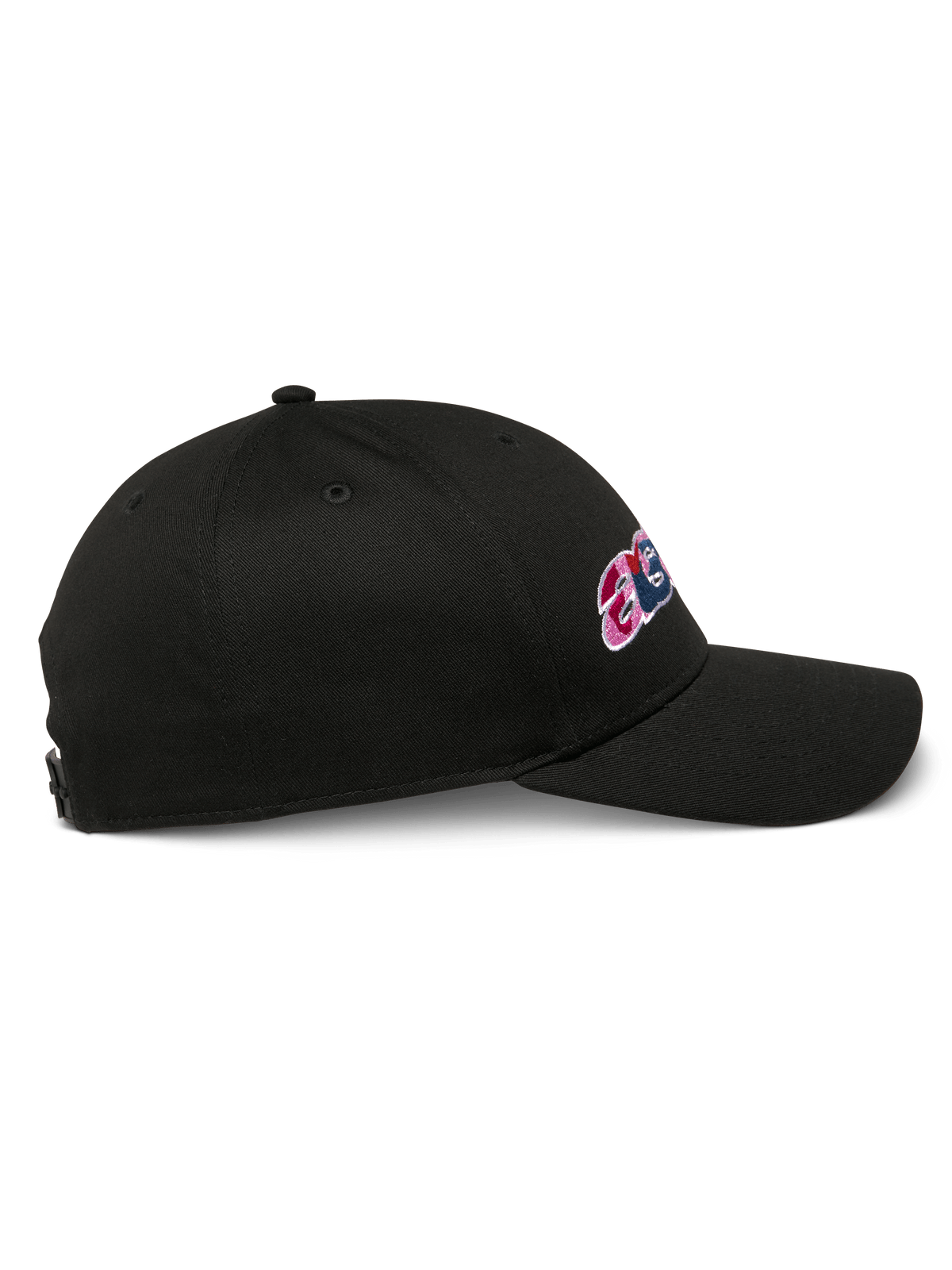 Alpinestars Canyon Hat, svart snapback-keps, sidoprofil, böjd skärm, med sidobroderi och strukturerad krona, vardaglig motorsport-keps