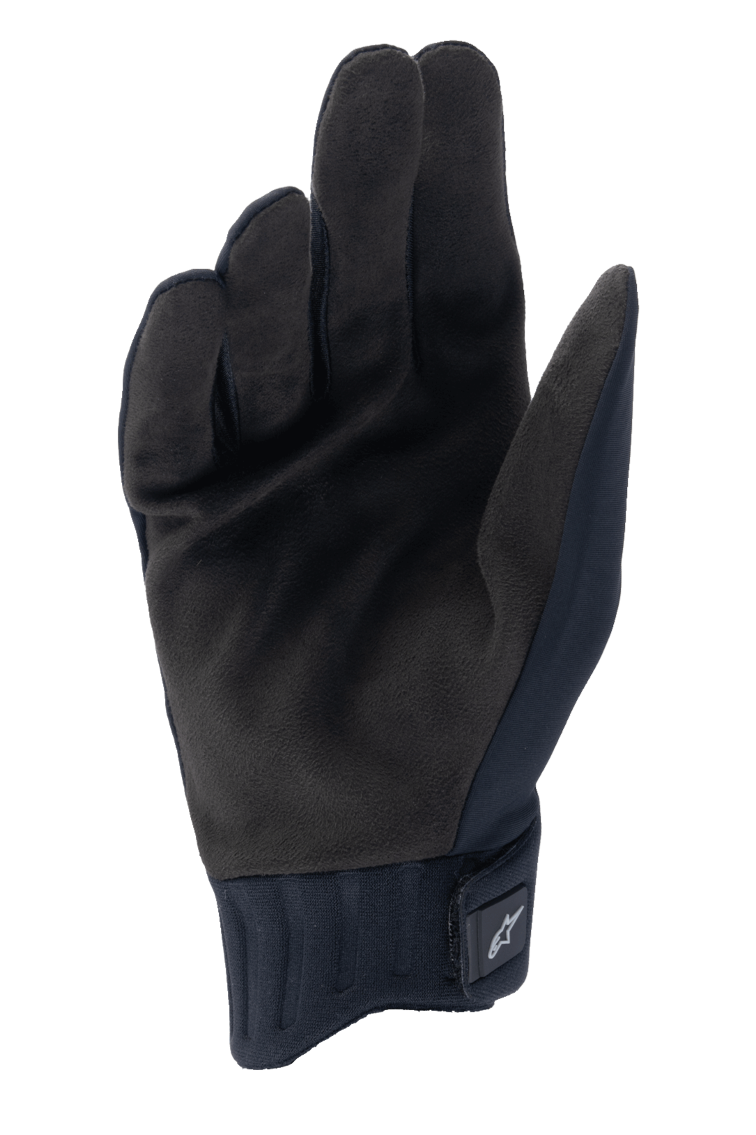 Alpinestars A-Dura Rain Gloves, svarta cykelhandskar, handflata i syntetisk mocka, räfflad neoprenmudd med kardborrestängning, lågprofilsdesign för mountainbike och skydd i vått väder