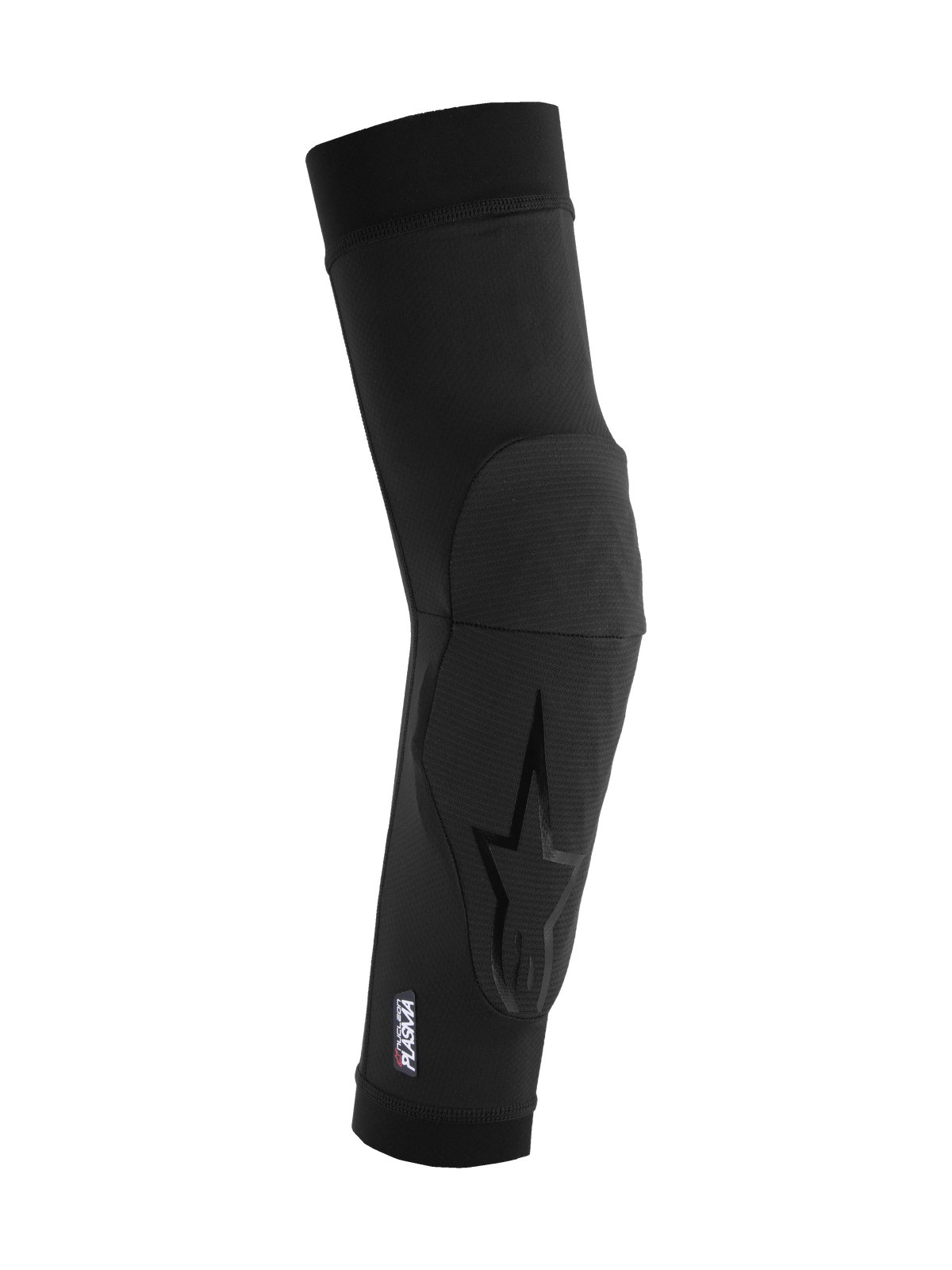 Alpinestars A-Motion Plasma armbågsskydd, svart, MTB-skydd med Nucleon Plasma-vaddering, ventilerande slip-on-design i mesh med ergonomisk passform och subtil stjärnlogotyp, lättviktsskydd för terrängcykling