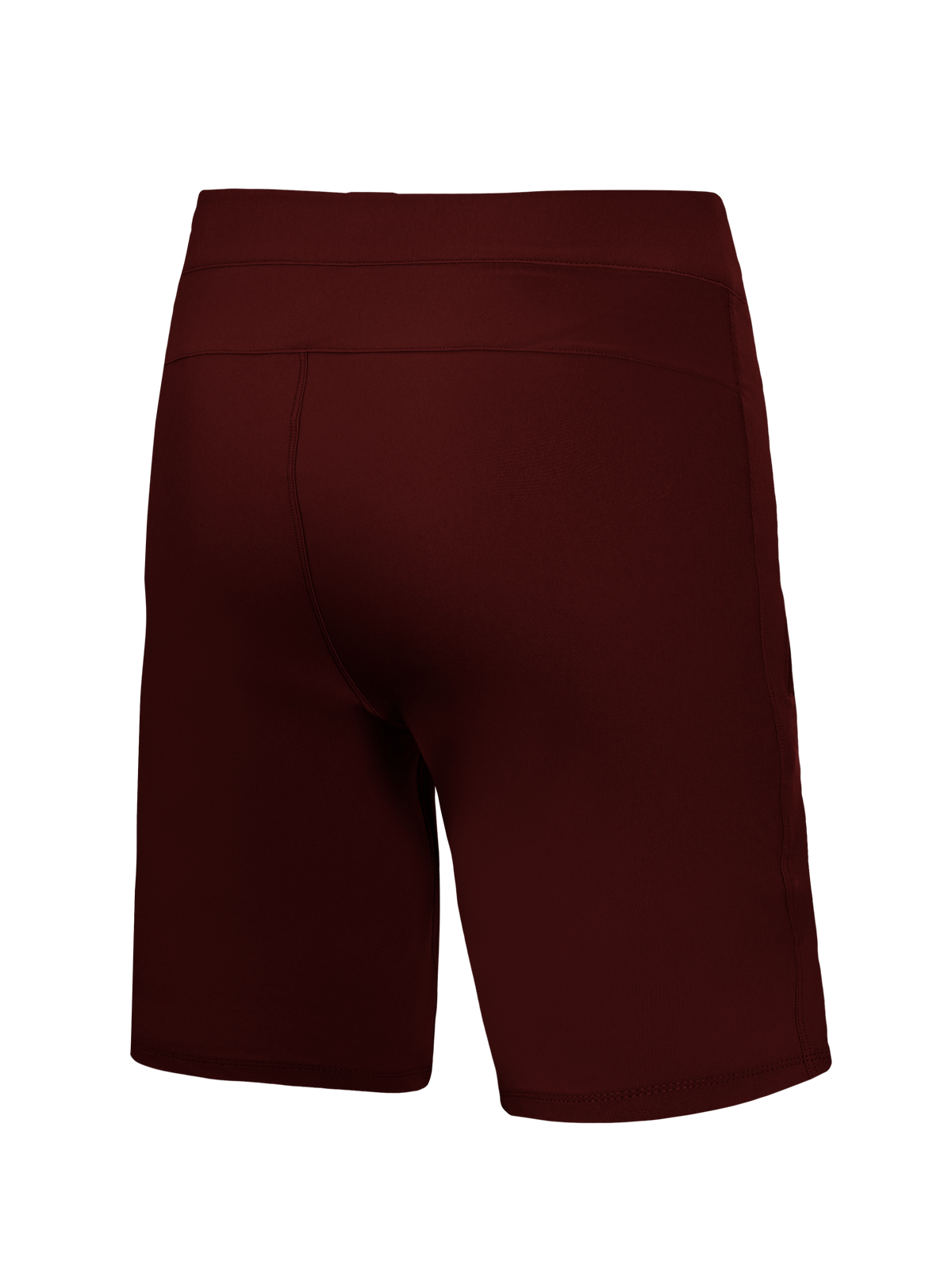 Bordeauxfärgade Alpinestars A-Dura Ride-shorts, MTB-shorts med 4-vägsstretch sedda bakifrån.