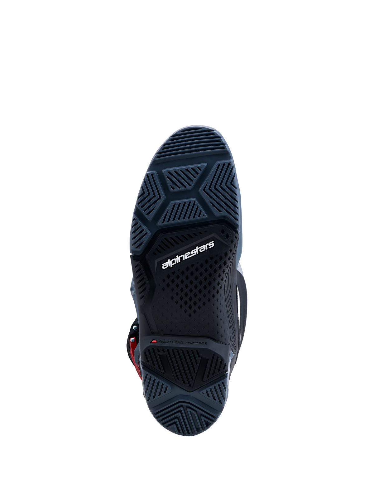 Alpinestars Tech 7 Enduro 2027 stövlar Drystar®, mörkgrå och svart höggreppande gummisula med slitagemarkör för enduro racing