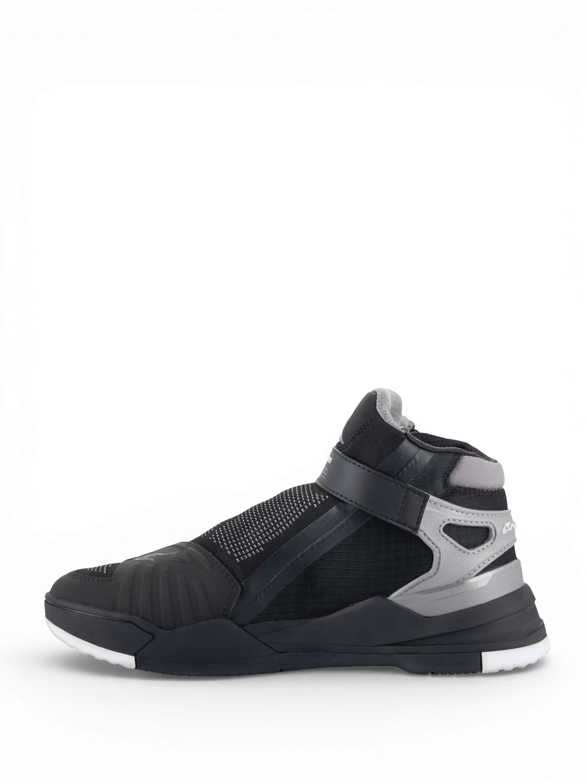Alpinestars Speedflight Street skor, urbana motorcykelstövlar i svart och grå gun metal, med kardborrerem och teknisk mesh.