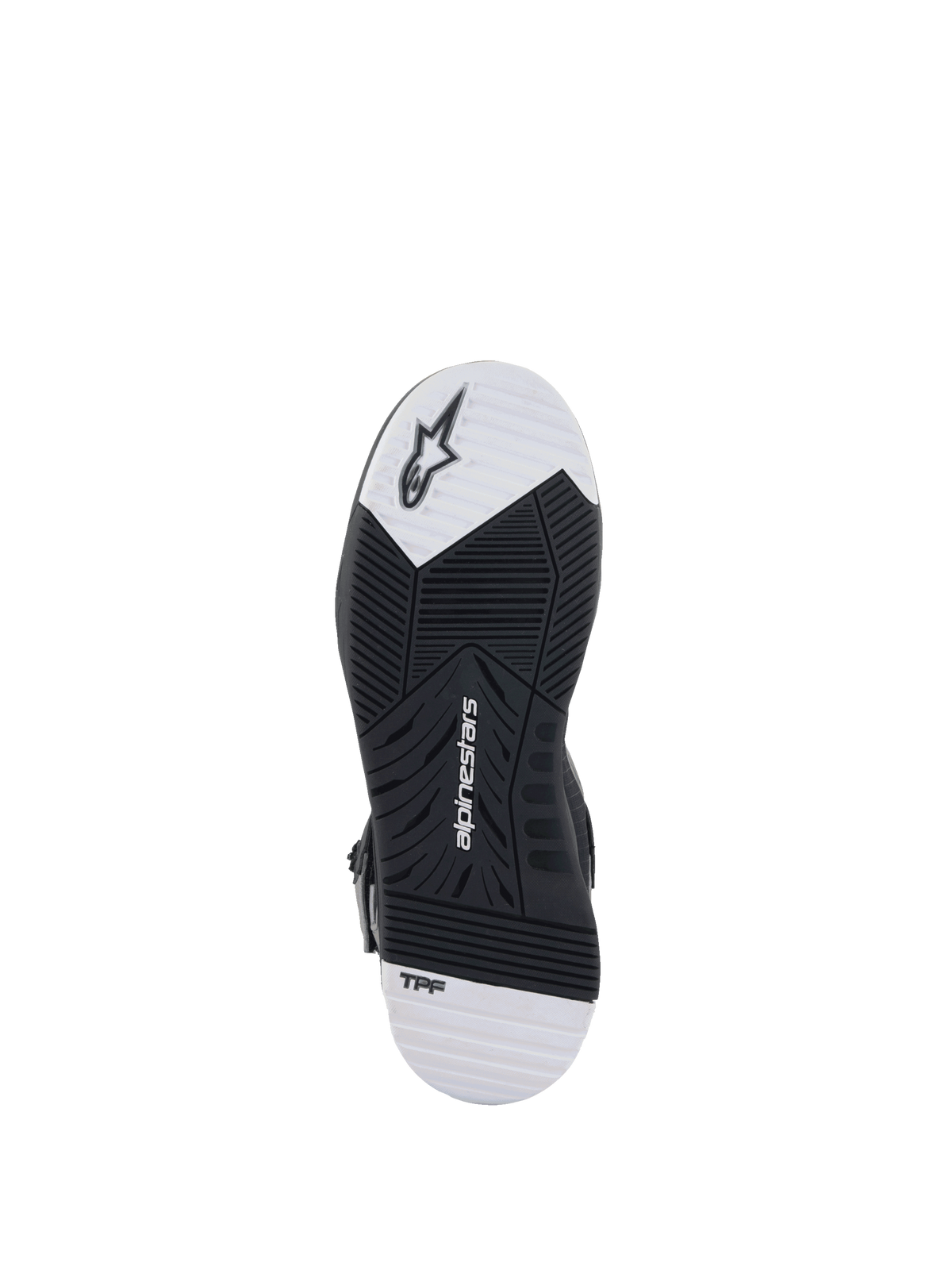 Alpinestars Speedflight Street motorcykelstövlar, sula i dubbeldensitetsgummi med TPF-teknik, svart och vit
