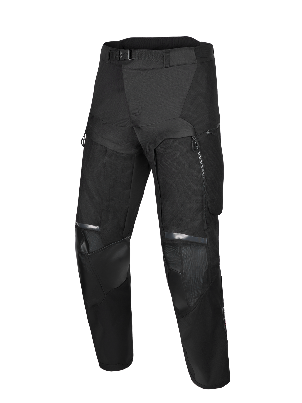 Alpinestars Harok V2 Drystar byxor, svarta äventyrsmotorcykelbyxor i vattentät textil med CE-nivå 2-skydd och direkt lårventilation