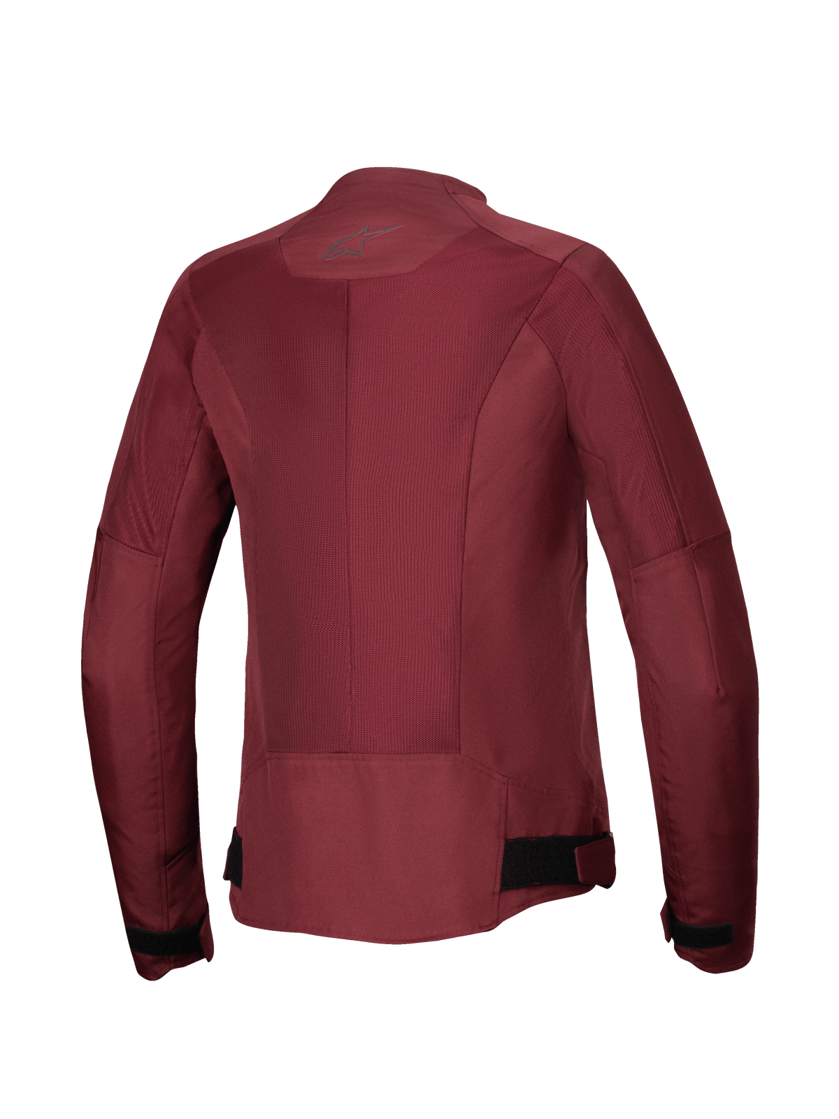 Alpinestars Stella C-1 Air Jacka, motorcykeljacka för dam, vinröd, baksida med stora paneler i teknisk mesh för luftflöde, reflekterande logotyp i nacken och justerbara midjeremmar, urban körutrustning