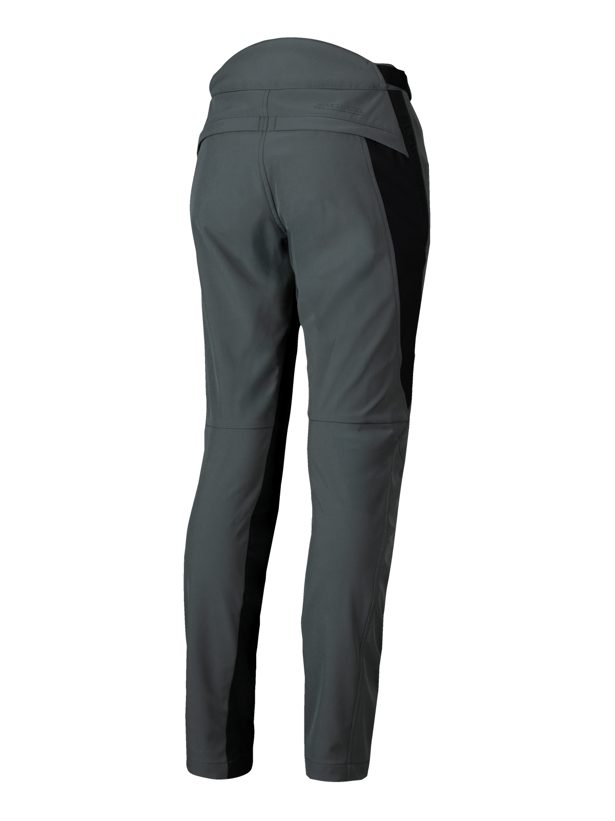 Alpinestars Alamosa dam-motorcykelbyxor, grå och svarta, urban slim fit-design i textil, vy bakifrån