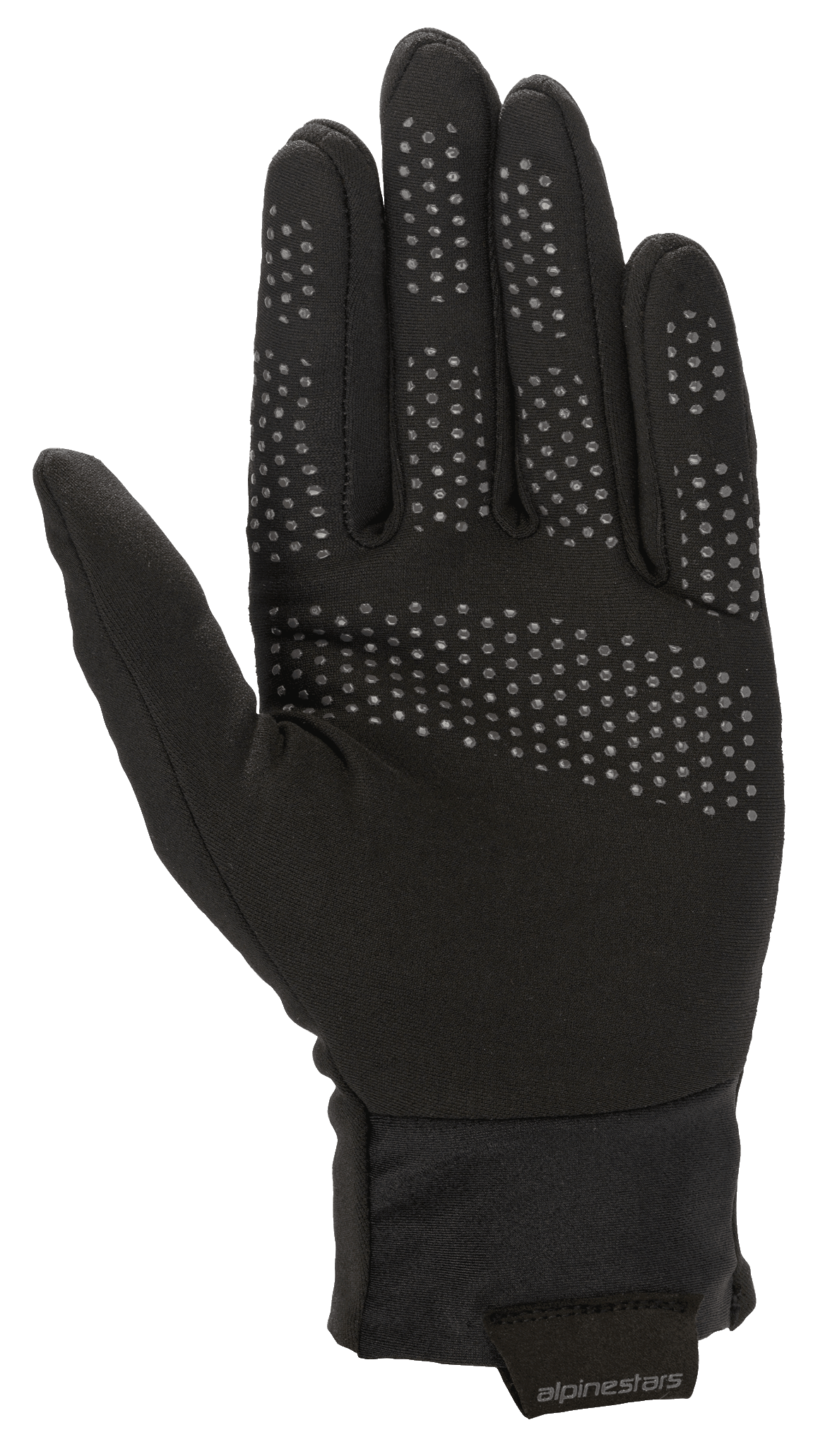 Alpinestars Range 2 In One GORE-TEX innerhandske, avtagbar termisk innerhandske, svart, med strukturerade grepp-prickar på handflatan och fingrarna, stretchmudd med Alpinestars logoflik, termiskt tillbehör för flersäsongs-motorcykelhandskar