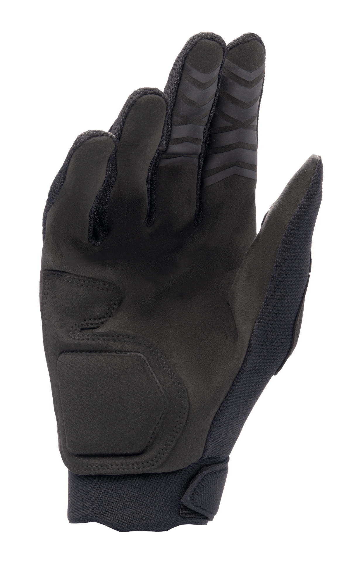 Alpinestars Full Bore XT-handskar, svarta, handflata i syntetisk mocka för hållbarhet och grepp, ergonomiska sömmar och texturerade fingertoppar för terrängprestanda