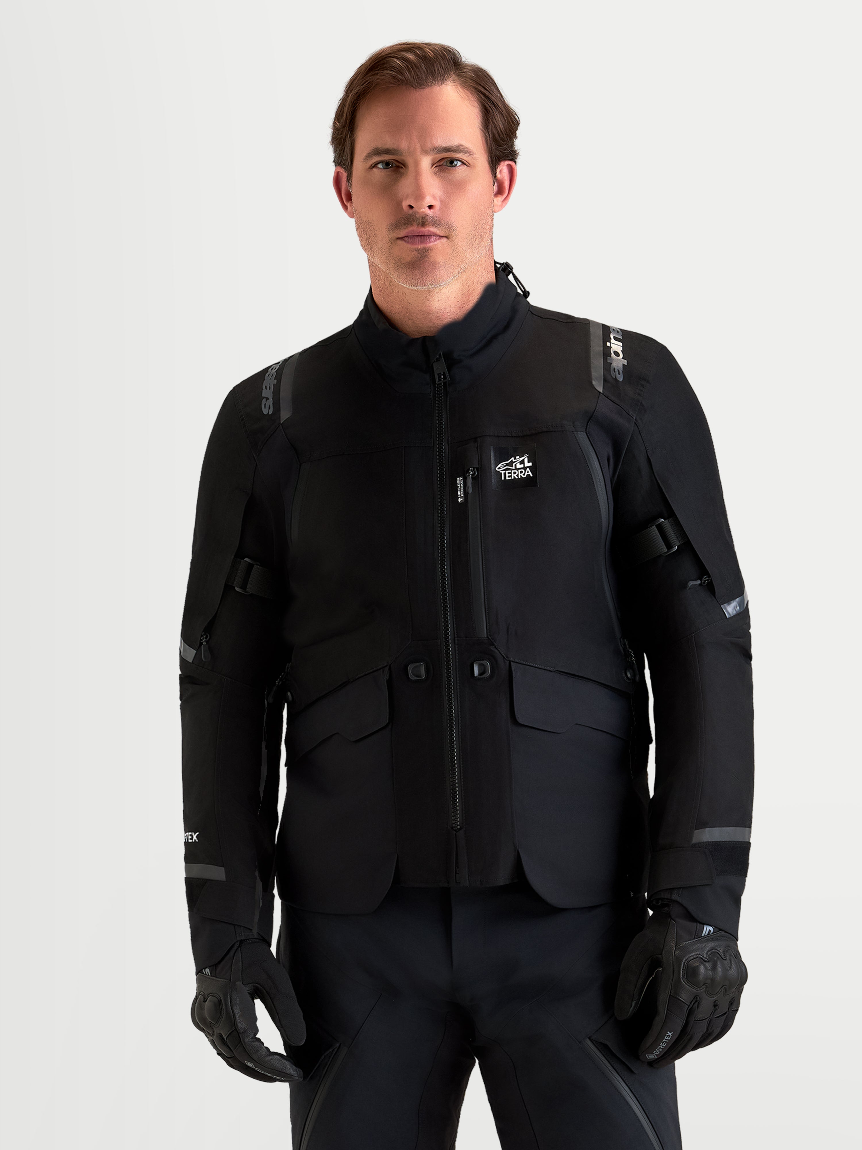 ST-7 V2 GORE-TEX® - Black Motorcycle Jacket | Alpinestars®
