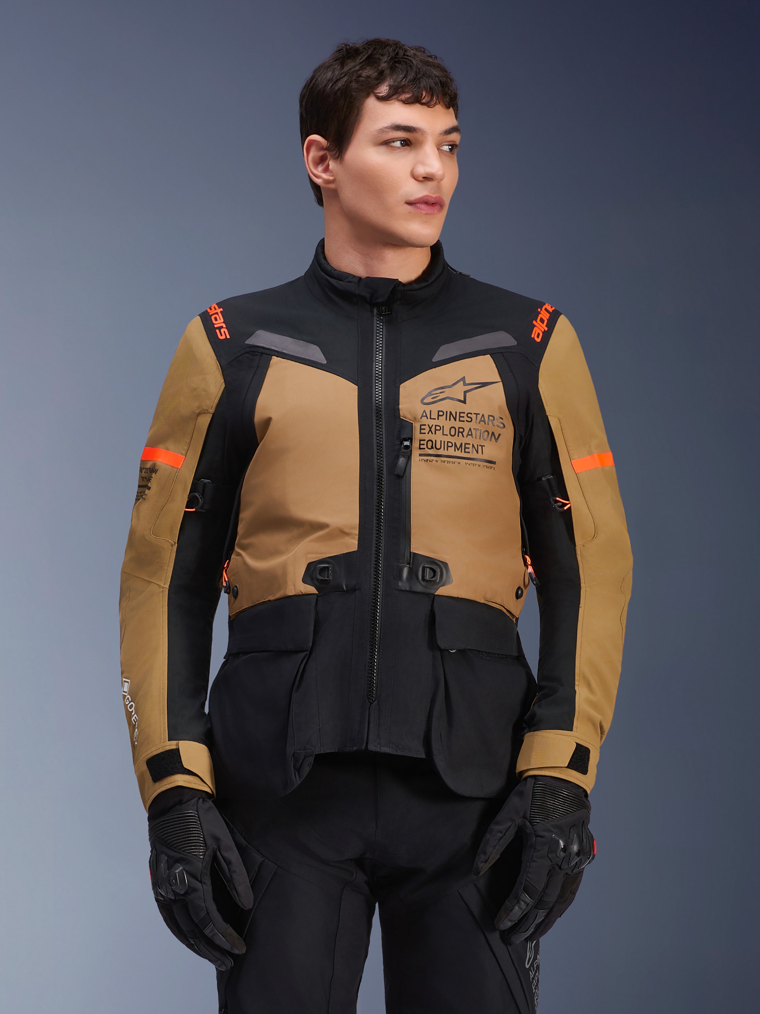 ST-7 2L Gore-Tex - Brown Motorcycle Jacket | Alpinestars®