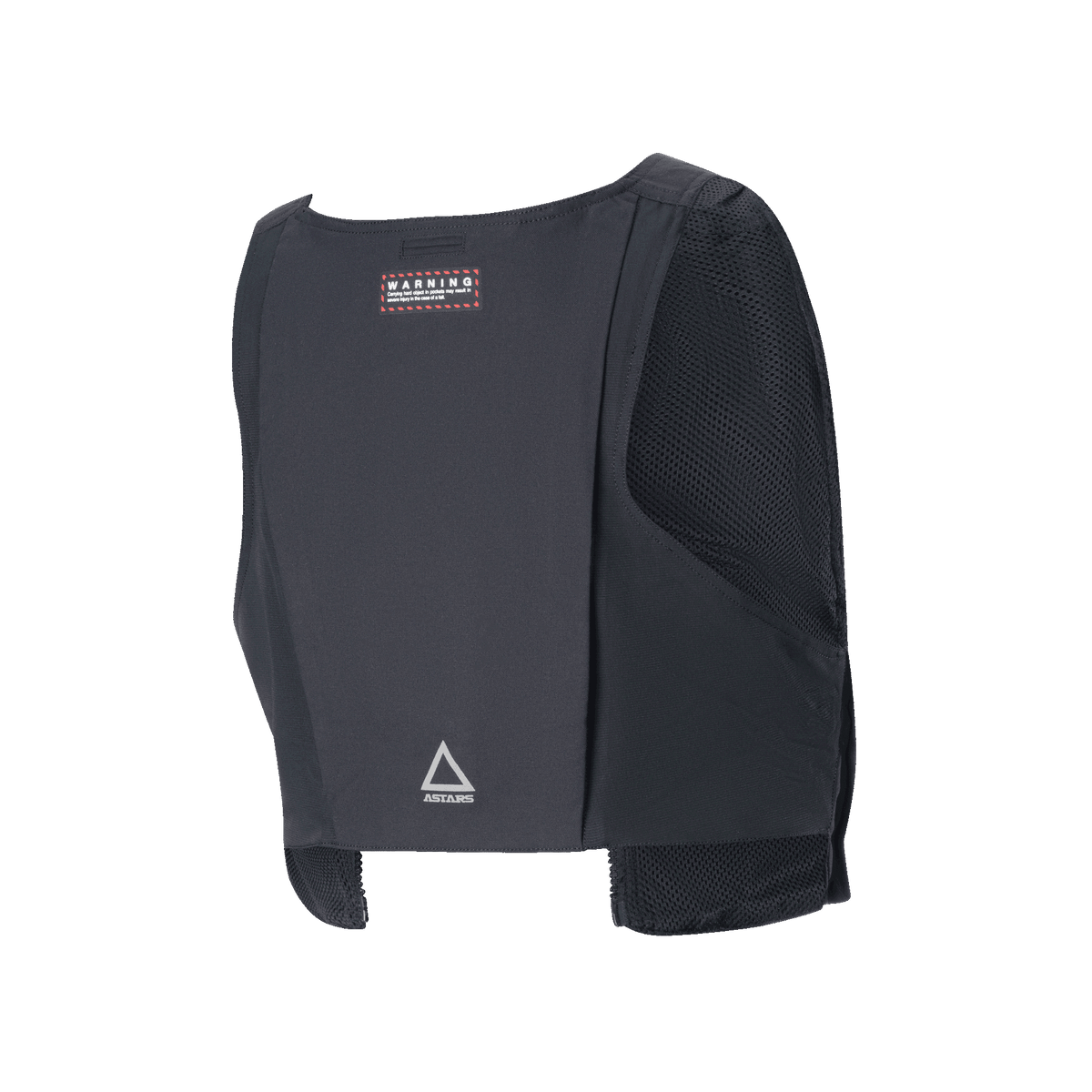 Alpinestars Techdura Tactical Vest, avtagbar taktisk väst för Techdura-jackan, svart, med ventilerande meshpaneler, bakre fack för vätskeblåsa och Alpinestars-logotyp, designad för off-road- och endurokörning
