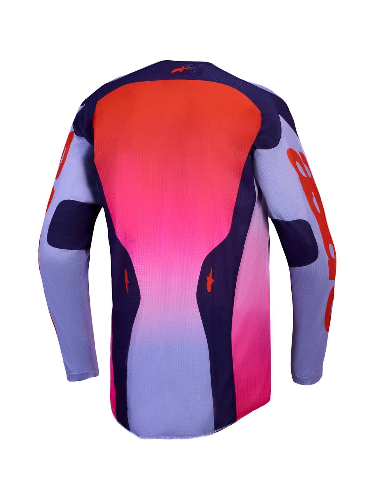 Alpinestars 2027 Racer Air Hunt Jersey, Purple and Red gradient, ventilated motocross jersey with breathable mesh.