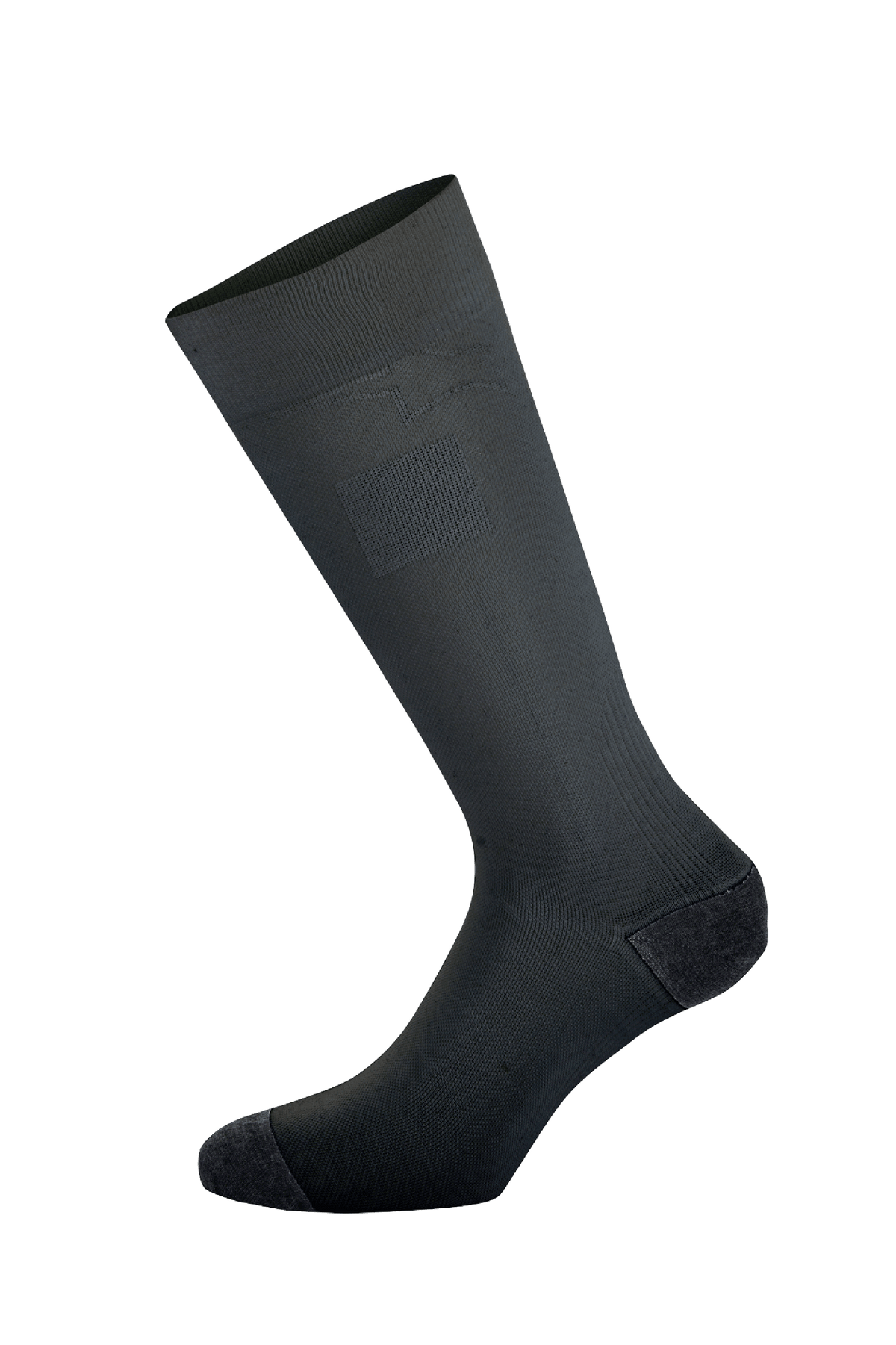 Alpinestars ZX V4-strumpor, svarta racingstrumpor för bilkörning, sömlös teknisk konstruktion, vadlånga med ribbade kompressionszoner och förstärkt häl och tå, flamskyddande aramidmaterial för motorsport