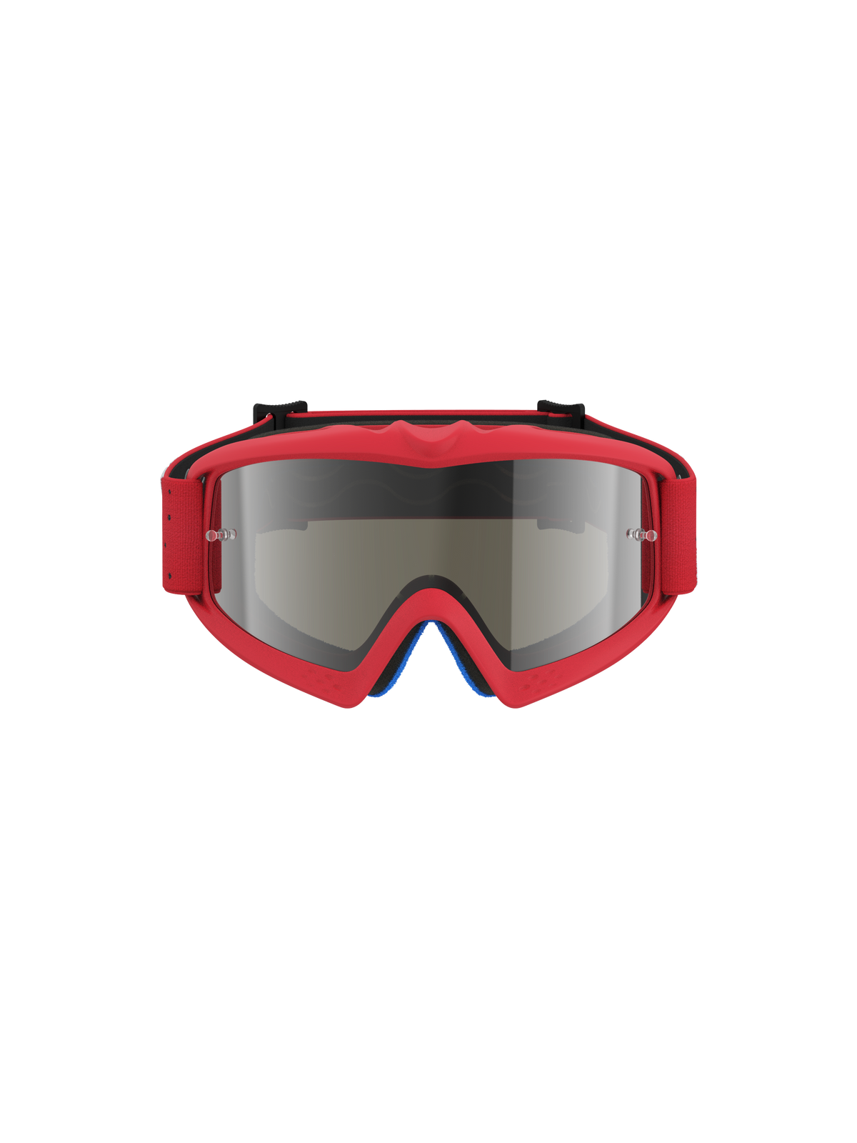 Alpinestars Vision Ungdom Vesta goggles, motocrossgoggles, röd fluo och silver, speglad lins med tear-off-poster