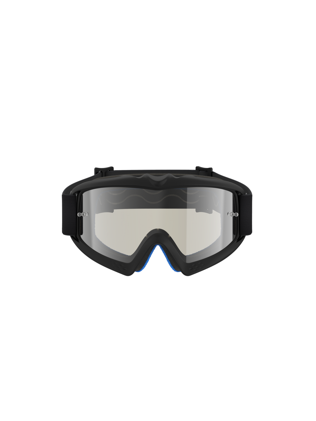 Alpinestars Vision Ungdom Atrox goggles, motocrossglasögon för ungdomar, svart ram och silver spegelglas.
