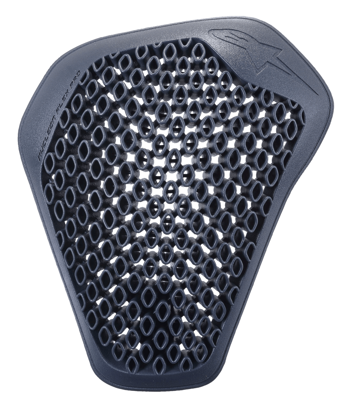 Alpinestars Nucleon Flex Pro axelskydd, antracitgrått, enskilt skyddsinlägg med en ventilerad bikakeformad cellstruktur, ergonomisk och flexibel design för motorcykelutrustning