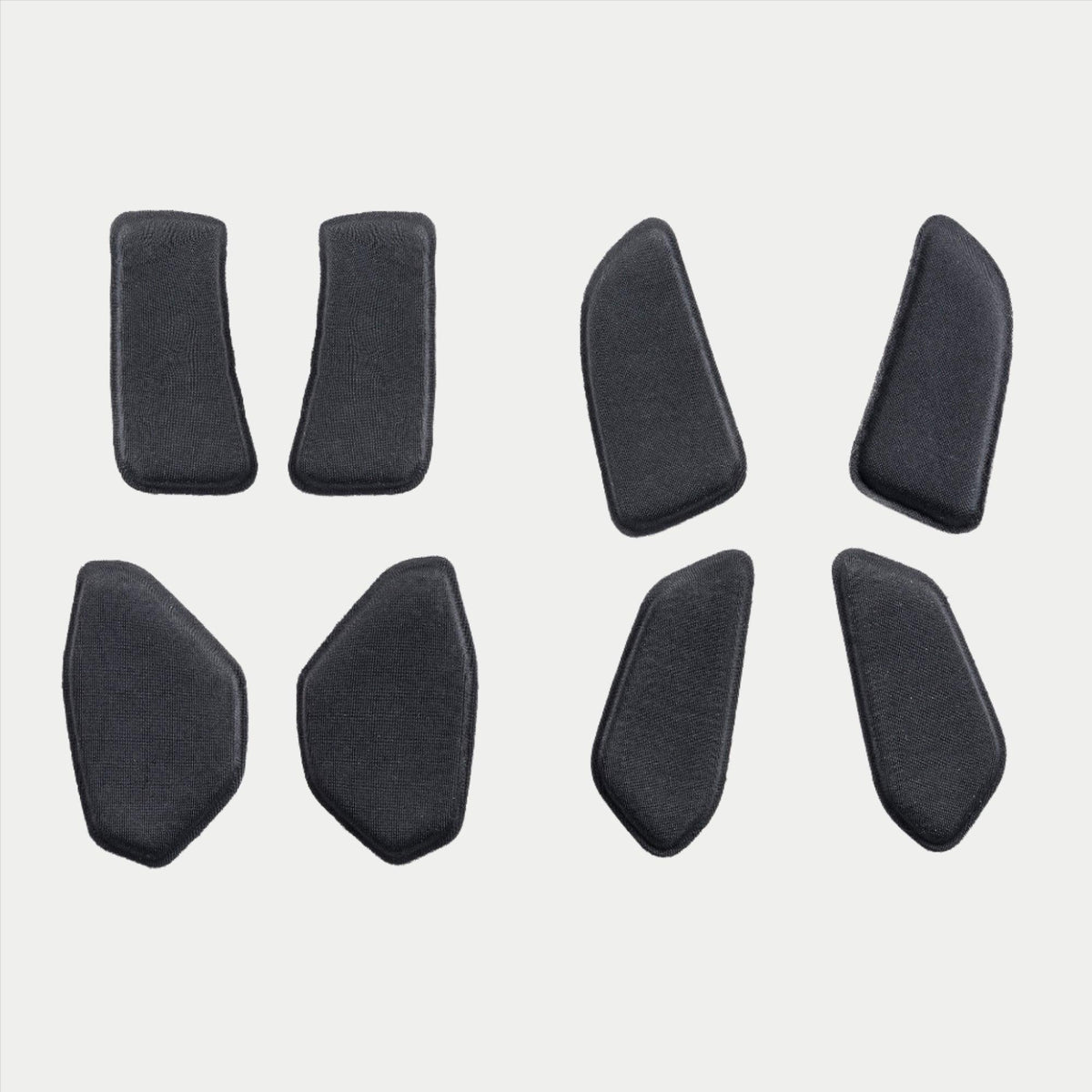 Alpinestars BNS Soft Pad Set, svart, åtta delar ersättningsvaddering för BNS-nackskydd, formade skuminlägg för MTB och off-road-körning