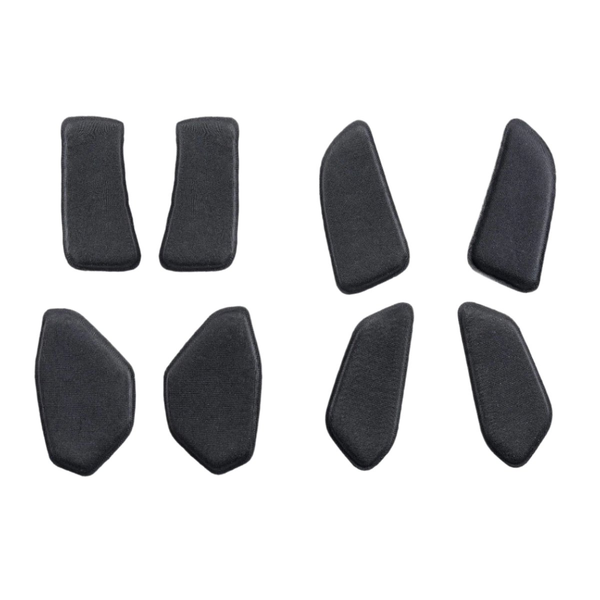Alpinestars BNS Soft Pad Set, reservkuddar för nackskydd, svarta, uppsättning formade kuddar i texturerat tyg, designade för BNS Tech 2-systemet, skyddstillbehör för MTB och terrängkörning
