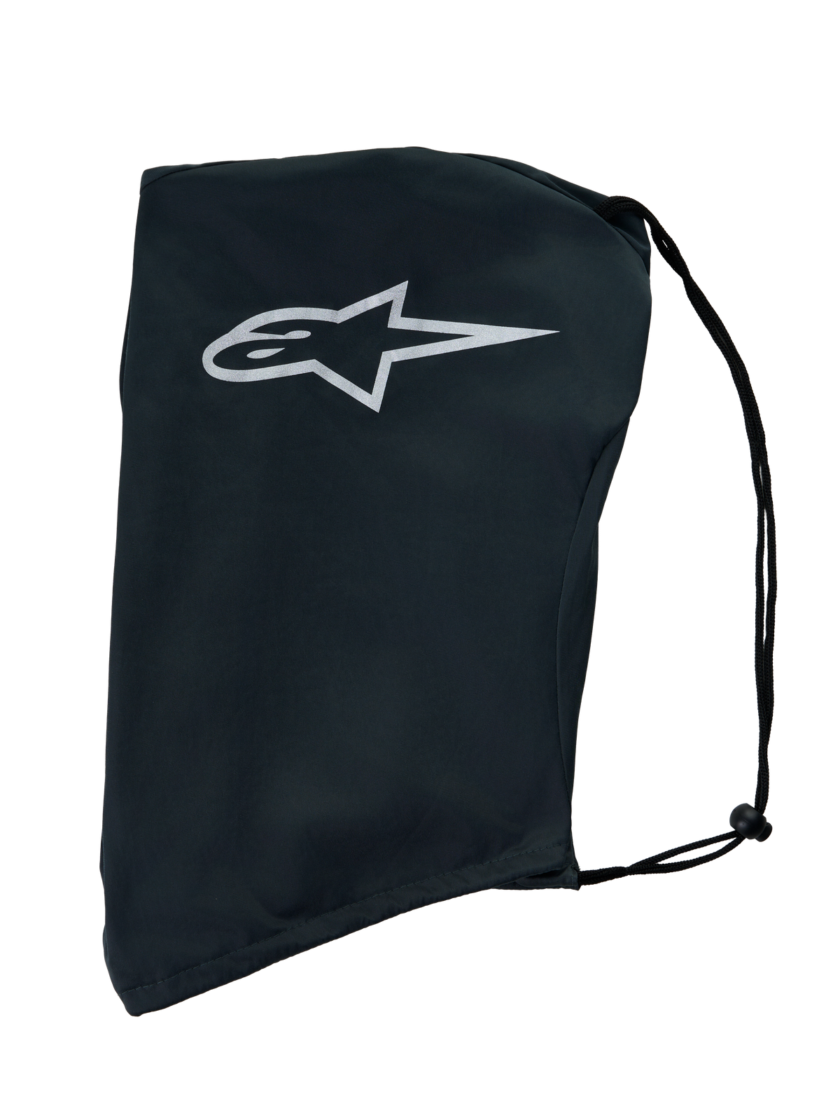 Alpinestars S-R7 soft bag, grå hjälmväska med dragsko och vit logotyp, slitstark textildesign