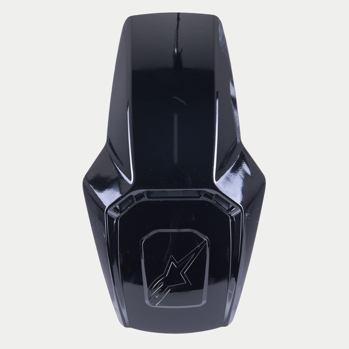 Alpinestars Supertech R10 toppventil, hjälmtillbehör, svart högblank, reservdel för S-R10-hjälmar med högblank finish och präglad logotyp