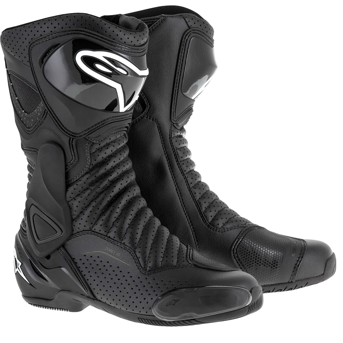 SMX-6 V2 Vented - Black Motorcycle Boots | Alpinestars®