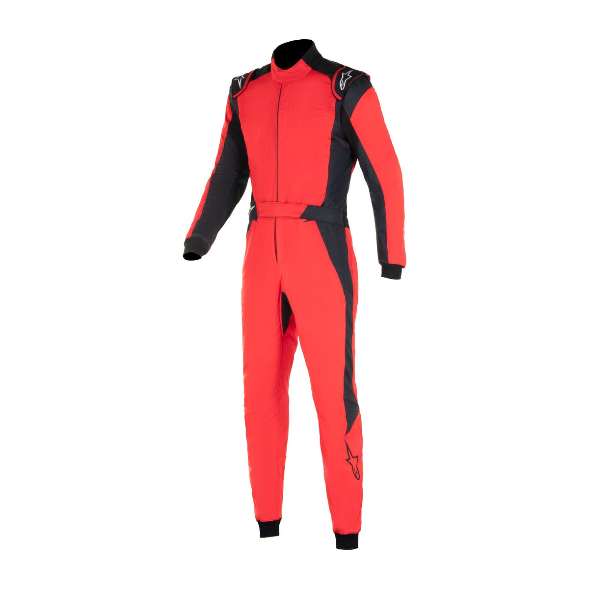 Alpinestars GP Pro Comp V2 MC-Ställ, FIA-certifierad racingoverall för herrar, röd och svart, FIA 8856-2018