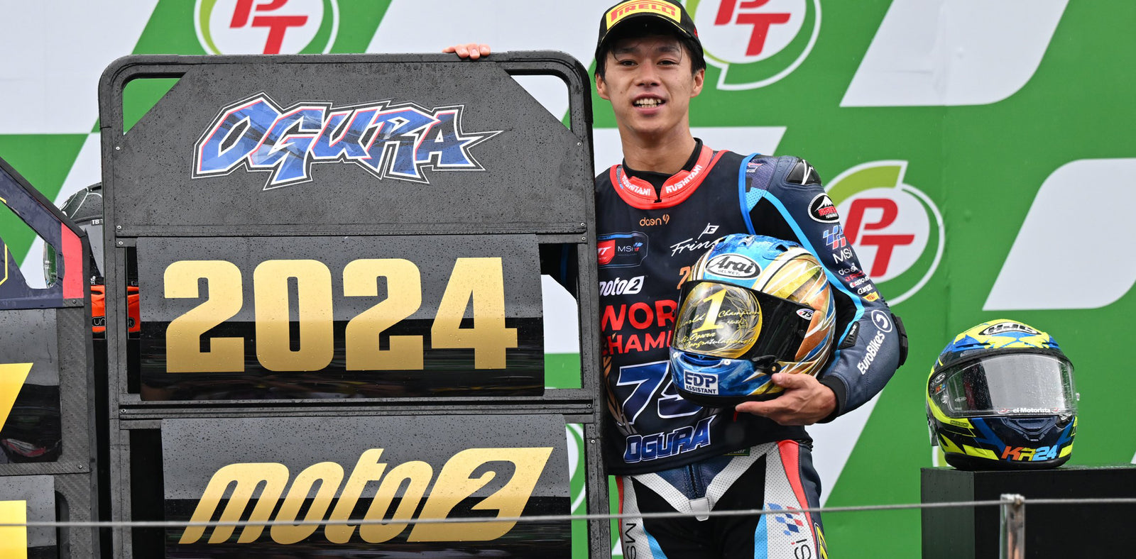 AI OGURA IS CROWNED THE 2024 MOTO2 CHAMPION