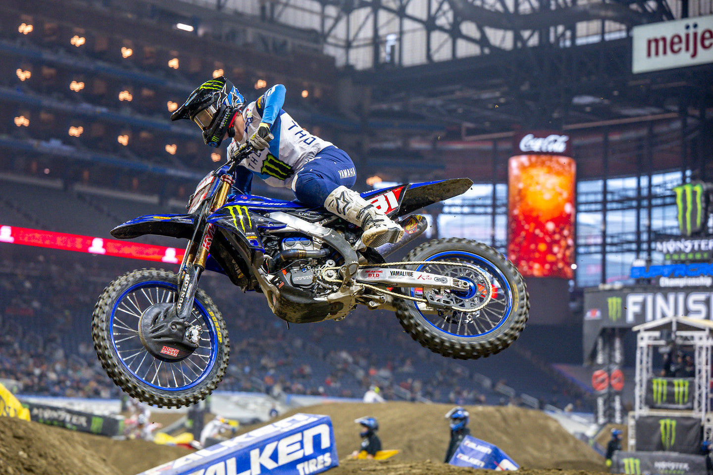 MAX ANSTIE LEADS THE ALPINESTARS 250SX EAST CHARGE IN FORD FIELD, DETROIT