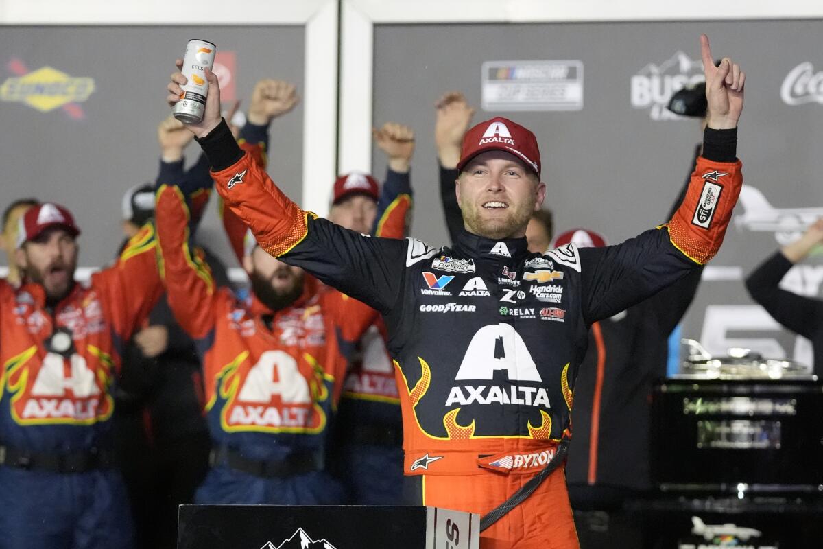 WILLIAM BYRON COMES OUT ON TOP IN DRAMATIC NASCAR CUP SERIES DAYTONA 500 RACE FINALE IN FLORIDA