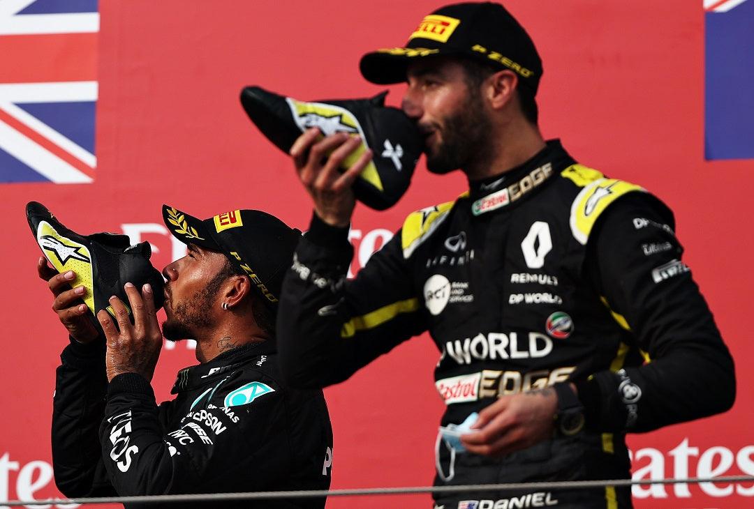 DANIEL RICCIARDO POWERS TO F1 PODIUM AT IMOLA, ITALY