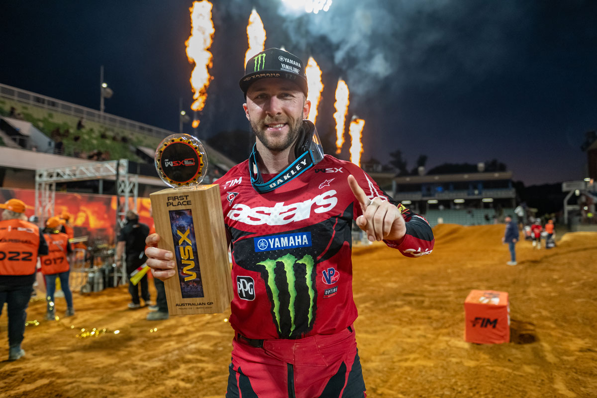 ELI TOMAC DOMINATES WITH VICTORY IN WORLD SUPERCROSS DOUBLEHEADER IN PERTH, AUSTRALIA