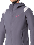Alpinestars A-Dura regnjacka, regnjacka för mountainbike, mörk titangrå, design med huva, långa ärmar, väderskydd med hög prestanda för terrängcykling