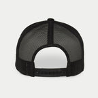 Alpinestars Flag Snapback Keps, Military Black, baksida med svarta paneler i stretchnät och justerbar snapback-knäppning i plast, vardaglig streetwear-accessoar