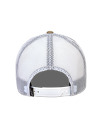 Alpinestars Cali 2.0 Hat, Sand and White sportswear cap featuring a breathable poly mesh back and adjustable snapback.