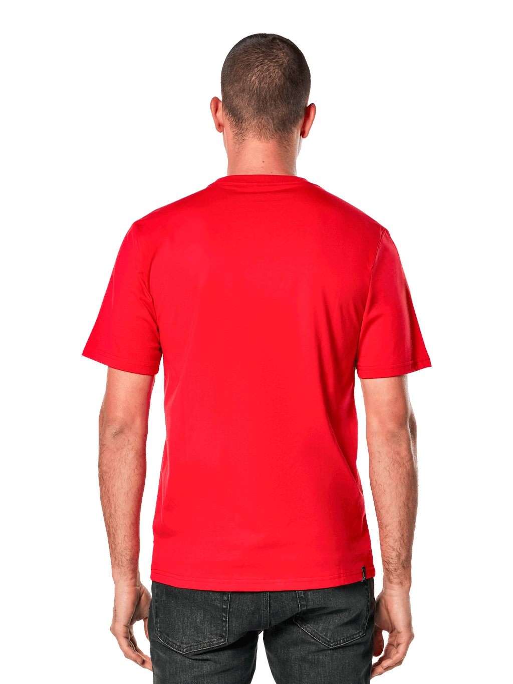 Alpinestars Ageless 2.0 CSF Tee, kortärmad t-shirt, vy bakifrån, röd, avslappnade motorsport-inspirerade sportkläder