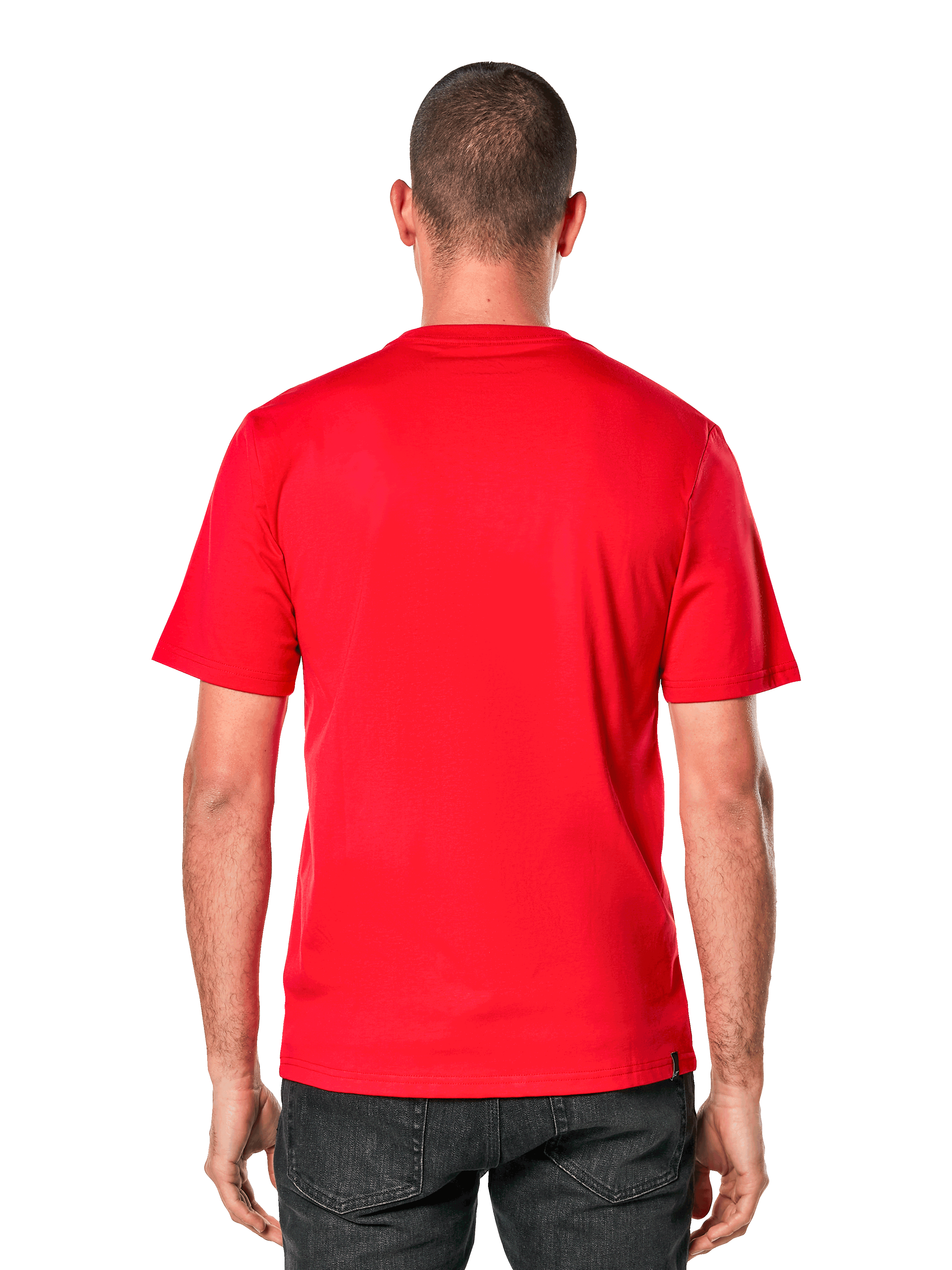 Alpinestars Ageless 2.0 CSF Tee, kortärmad t-shirt, vy bakifrån, röd, avslappnade motorsport-inspirerade sportkläder