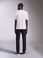 Alpinestars Always 2.0 CSF Tee, White Short Sleeve T-Shirt, back view on model wearing black pants, casual motorsport-inspired streetwear