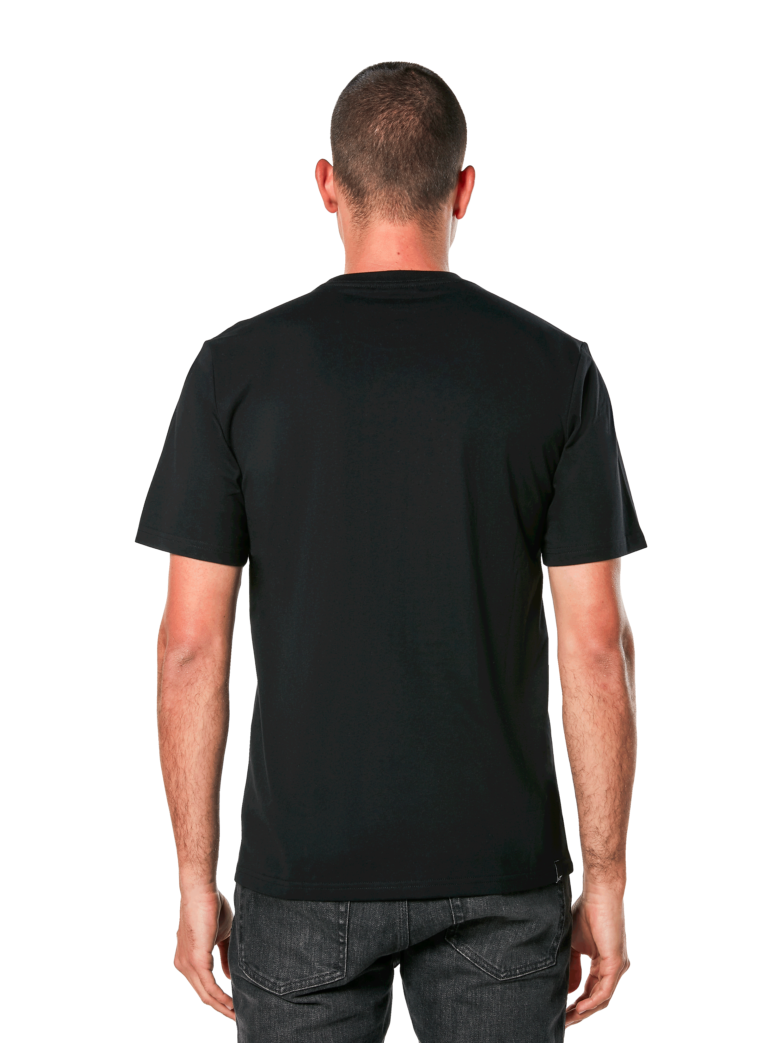 Alpinestars Cali 2.0 CSF Tee, kortärmad t-shirt, svart, baksida, casual motorsport-streetwear