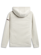 Alpinestars Insignia huvtröja, off white fleecehoodie i pullover-modell, baksida med självfodrad huva och logotypdetalj på ärmen