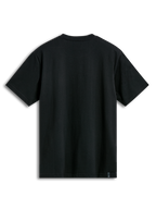Alpinestars Semicircle CSF Tee, kortärmad t-shirt, svart, baksida som visar enfärgat tyg och en liten märkesetikett vid nederkanten, avslappnat motorsport-streetwear