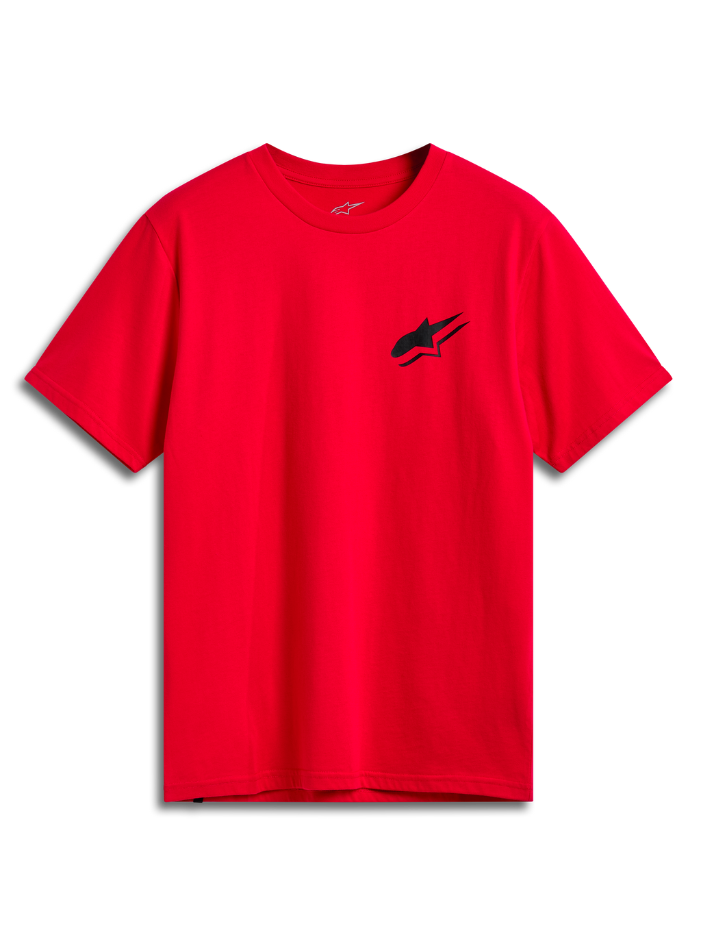 Alpinestars Formulate CSF T-shirt, kortärmad t-shirt, röd, liten svart Astars-logotyp på bröstet, casual motorsport-streetwear