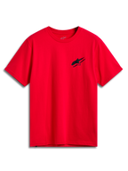 Alpinestars Formulate CSF T-shirt, kortärmad t-shirt, röd, liten svart Astars-logotyp på bröstet, casual motorsport-streetwear